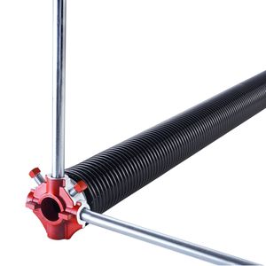 Coppia di Molle a Torsione per Garage con Rivestimento Nero Elettroforetico 0,25 X 2 X 32, 16000 Cicli, Ricambio per Apriporta Garage Neri - Product Image 1