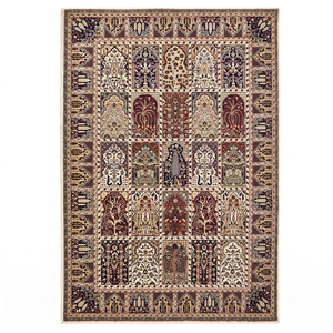 Tapis en laine moderne à motifs géométriques multicolores, écologique, antidérapant, tufté à la main, à poils épais pour salon, chambre et salle de bain - Product Image 1