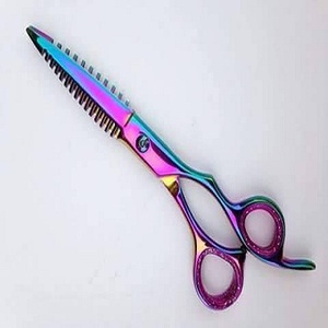 Tijeras de Peluquería Estilo Japonés con Revestimiento Rojo Exclusivo, Tijeras de Barbero de 6 Pulgadas, Acero Inoxidable 440C para Corte de Líneas Finas - Product Image 2