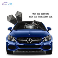 Films teintés pour vitres de voiture en PET nano-céramique anti-UV 99% et anti-explosion, 2 mil, pour voitures électriques