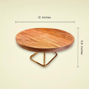 Soporte de pastel de madera Rosa diseño vintage hecho a mano para amantes de la torta bodas y ocasiones especiales por evento - Product Image 3