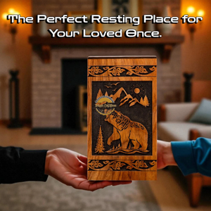 Urne funéraire en bois de rose sculptée à la main AYAANS, très vendue, pour cendres d'adultes, urnes funéraires en gros (6X6X11)IN - Product Image 4