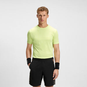 Camiseta Deportiva Verde Neón para Hombre, Transpirable, Atlética, para Gimnasio, Fitness, Manga Corta, Entrenamiento de Alto Rendimiento - Product Image 1