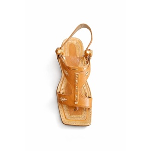 New Design LEATHER STUDIO Peshawari Chappal All Seasons Wholesale Price 100% Genuine Leather Handmade Peshawar Chappal Sandals - Product Image 3
