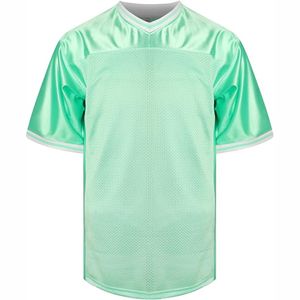 Maillots de rugby américains à manches courtes en mesh de haute qualité, design tendance, personnalisables, respirants et à séchage rapide - Product Image 2