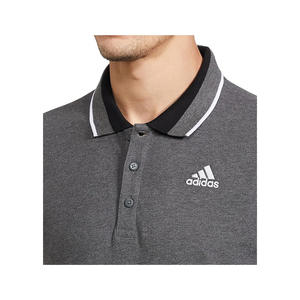 Camiseta polo blanca con cuello azul y logotipo personalizado/Camiseta polo unisex de algodón blanco de alta calidad/Camiseta polo para hombre al por mayor con cuello azul - Product Image 5