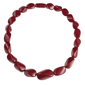 Lightweight Resin <b>Beaded</b> <b>Necklace</b> with Geometric Design Hand-made Fashion Jewelry for Daily Use Casual Looks & Gifting - Product Image 1