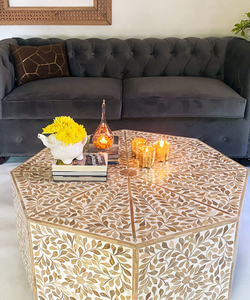Antique Custom Design Classic Adjustable Handmade Resin Bone Inlay <b>Console</b> <b>Table</b> Stool Best Quality Home Furniture Bedroom - Product Image 6