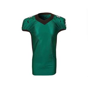 Camiseta de Fútbol Americano Personalizada para Hombre, Cuello en V, Manga Corta, Sublimada, Transpirable, de Malla, Verde y Amarilla, Ropa Deportiva de Equipo - Product Image 4
