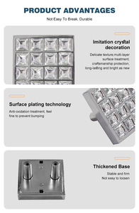 Poignées modernes en alliage de zinc de haute qualité pour la décoration de meubles dans la cuisine salle de bain salon hôtel-utilisation polyvalente - Product Image 2