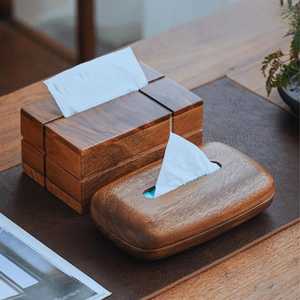 Caja de pañuelos de madera hecha a mano Ali Fashion Art, diseño clásico, duradera, impermeable, decorativa con resorte y soporte independiente. - Product Image 3