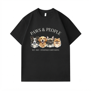 T-shirts graphiques personnalisés de haute qualité 100% coton pour chiens - Product Image 6
