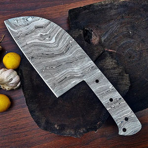 Cuchillo de Cocina Multifuncional Burraq DIY OEM, Hoja de Acero de Damasco Hecha a Mano, Diseño en Espiral, Regalo Perfecto para la Cocina - Product Image 4