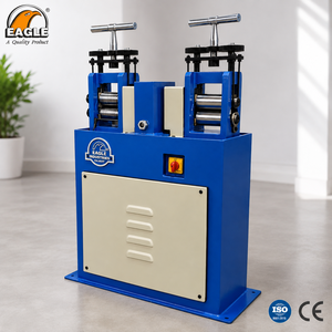 Laminoir à double tête Eagle pour la fabrication de bijoux, acier inoxydable, 119 kg, modèle 64.5702-SP, 1 CV, fabriqué en Inde - Product Image 4