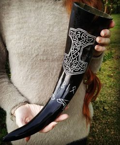 buffalo drinking horn hand made drinking horn <b>drinkware</b> <b>accessories</b> - Product Image 1