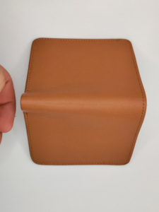 Porte-cartes court tendance pour homme en cuir véritable de qualité supérieure, durable, avec protection RFID, fabriqué en usine OEM, polyester 2026 - Product Image 5