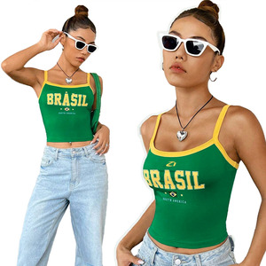 เสื้อกล้ามครอปสายเดี่ยวสไตล์บราซิล Y2K สำหรับผู้หญิง ทรงเข้ารูป เหมาะสำหรับฤดูร้อน รับผลิตแบบ OEM และขายส่งเสื้อผ้าสตรี - Product Image 6