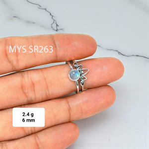 Anillo Hecho a Mano con Piedra de Labradorita, Anillos de Plata de Ley 925, Precio al por Mayor, Joyería - Product Image 1