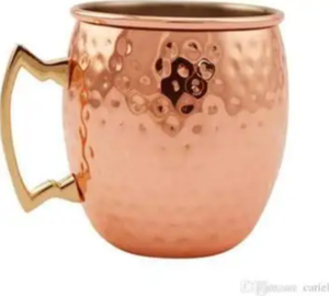 Taza de Cobre Martillado en Oro Rosa, Estilo Mule, de Gran Venta - Product Image 1