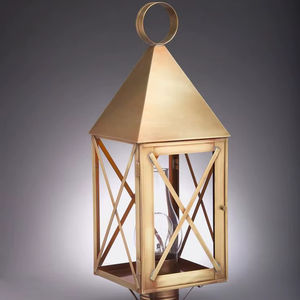 Lanterne décorative suspendue en laiton, parfaite pour la décoration de plafond, les occasions festives et les arrangements d'éclairage traditionnels - Product Image 1