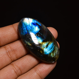 Labradorita Natural de alta calidad cabujón espectrolita Multi Flashy Fire piedra suelta hecha a mano para hacer joyas colgantes - Product Image 2