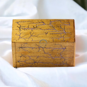 Handcrafted wooden Resin urn & Natural Wood Cremation Urn purple Epoxy Ashes <b>Box</b> Artistic Funeral <b>Memorial</b> <b>Keepsake</b> by AYAANS - Product Image 3