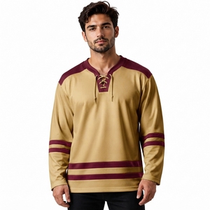 Jersey de Hockey sobre Hielo OEM, Ropa Deportiva Personalizada para Equipos, Fabricante de Ropa Deportiva de Marca Privada, 100% Poliéster, Absorbente de Humedad, para Hombre - Product Image 3