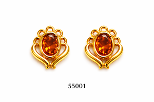 Pendientes de Oro Rosa de Lujo con Cristales de Circonita, Modernos, Ligeros y Cómodos, 100% Puro Certificado, Joyería MOLL - Product Image 3