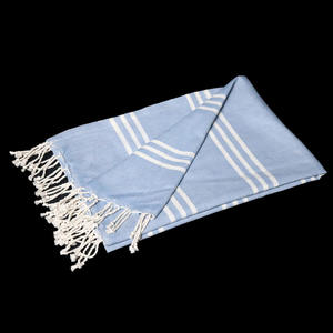 Toalla Fouta a Rayas de Algodón de Proveedor Indio, 100% OEM, Toalla Hammam Suave, Toalla Turca Multiusos - Product Image 3