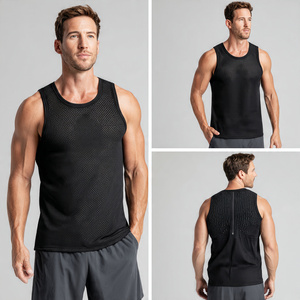 Gym Fitness Wear Vest Tops <b>Men</b> High Quality Sleeveless <b>Singlet</b> Tops <b>Men's</b> Workout Fitness Muscle Fit Tank Top <b>Men</b> - Product Image 6