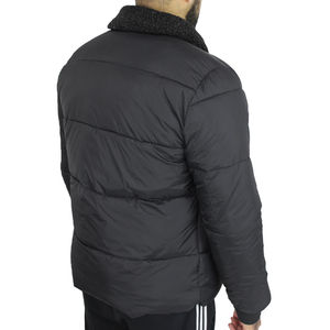 Chaqueta de Plumón Negra para Hombre, Tendencia 2026, con Cuello de Piel, Acolchada, Cortavientos, Parka de Invierno, Chaqueta Bomber Acolchada para Exteriores - Product Image 2