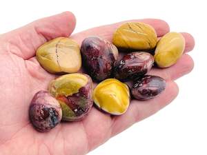 Piedras Pulidas de Jaspe Mookaite Natural, Cristales de Gemas, Cuarzo Pulido, Ágata, Decoración Romántica, Patrón Curativo - Product Image 2