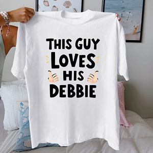Manos Este chico ama a su Debbie Camiseta cómoda de algodón puro para mujer - Product Image 2