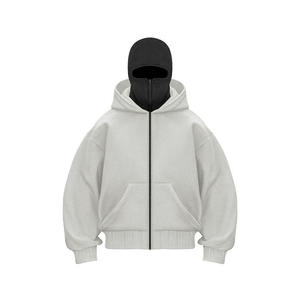 Sweat-shirt à capuche zippé pour homme, en molleton 100% coton de haute qualité (460 GSM), impression numérique - Product Image 3