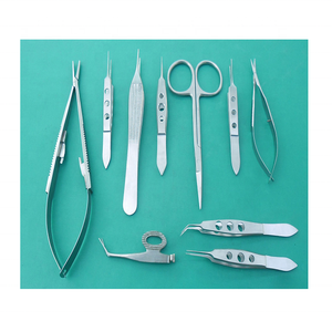 10 Pcs Basic Eye Microsurgery Ophthalmic Scissors Manual Stainless Steel Surgical Instruments Premium Quality by <b>Blush</b> Surgical - Product Image 1