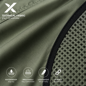 Gilets de cyclisme sportifs imperméables pour hommes X, fermeture éclair intégrale, col montant, coupe ajustée, en polyester, pour l'automne, plusieurs couleurs, OEM/ODM - Product Image 6