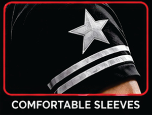 Ensemble de maillots de football américain noirs respirants et légers en polyester/coton, uniforme de rugby, vêtements d'équipe personnalisés, vêtements d'entraînement et de match - Product Image 3
