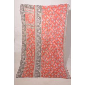 Indian Handmade Cotton Kantha Gudri Quilt Reversible Bedspread Decorative <b>Throw</b> Blanket for Bedroom - Product Image 4