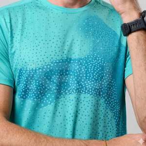 Camiseta de Running Ligera y Ajustada de Punto para Hombre, Transpirable, para Maratón, Jogging, Entrenamiento y Fitness - Product Image 6
