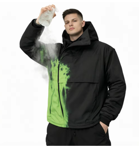 <b>Men's</b> Casual Sports Hooded Custom <b>Men's</b> Color Block Anorak <b>Jacket</b> Wholesale Hooded <b>Half</b> <b>Zip</b> Windbreaker Streetwear Coat - Product Image 4