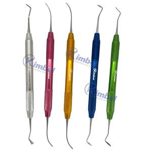 Kit professionnel d'endoplugs dentaires avec manche argenté, instruments de remplissage et de condensation pour traitement endodontique, 4 pièces - Product Image 4