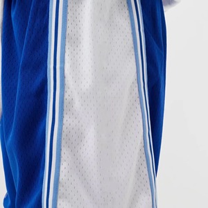 <b>Men</b> Blue White Contrast Binding Swim <b>Trunks</b> Regular Fit Woven Breathable Shorts Solid Color Side Stripe Design - Product Image 5