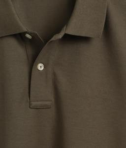 Service OEM, vente en gros de polos pour hommes, design de logo personnalisé, vêtements décontractés, respirants, 100% coton, motif uni, streetwear. - Product Image 6