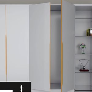 Premium aluminium wardrobe profile handle concealed edge cabinet <b>door</b> pull modern furniture kitchen wardrobe drawer handle - Product Image 1