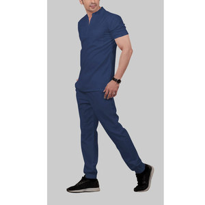 Bulk Quantity Custom Summer Hospital <b>Scrubs</b> Uniforms <b>Sets</b> For Boys High Quality Side Pockets V-Neck Nurse <b>Scrub</b> <b>Set</b> - Product Image 1