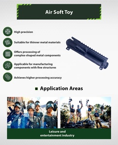 Dịch vụ gia công CNC tùy chỉnh OEM SQB, nhiều màu sắc, phụ tùng súng mô hình phong cách chiến thuật bằng nhôm, dùng cho đồ chơi, làm bằng thép không gỉ. - Product Image 3