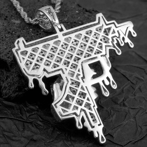 Colgante de Tigre de Moissanita Hip Hop Personalizado con Certificación IGI y Cadena de Acero Inoxidable para Raperos, Artistas, Moda Urbana y Fiestas - Product Image 3
