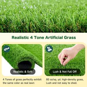 Tapis en herbe synthétique épais et doux TH-PAG-603 pour chiens, conçu pour un confort naturel, pour l'apprentissage de la propreté en intérieur ou les coins de balcon douillets - Product Image 4