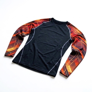 Camiseta de Compresión de Manga Larga Personalizada para Adultos, Camiseta Deportiva de Camuflaje, Rashguard para MMA, Top Atlético para BJJ, Spandex/Nylon de Secado Rápido - Product Image 3