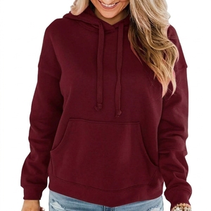 Sweat-shirts et hoodies oversize professionnels de haute qualité pour femmes, style streetwear, épais, hiver, avec logo frontal - Product Image 4